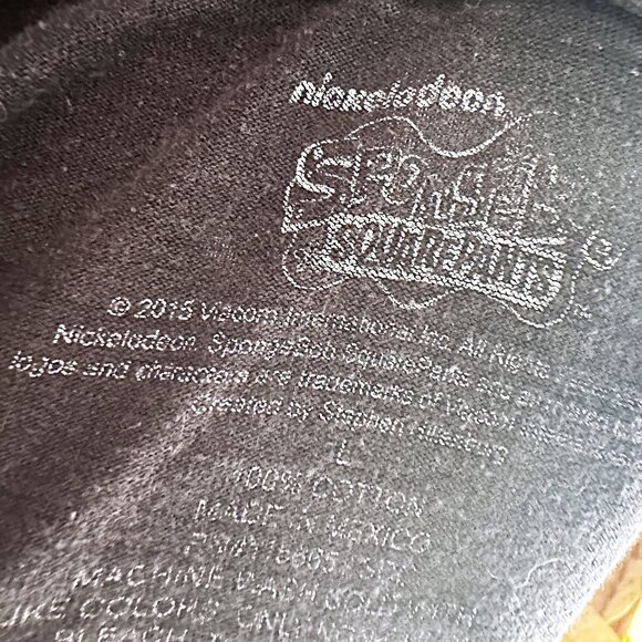 Spongebob Squarepants & Patrick Cat in Space Nickelodeon Adult T-Shirt L - Picture 3 of 3